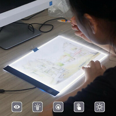 #ad A4 LED Lighting Graphic Tablet for Drawing Anime Board Panel Stencil Tracing Pad $24.36