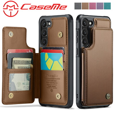#ad Leather Wallet Card Holder Case For Samsung S20 S21 S22 S23 A24 A34 A54 A33 A53 $10.99
