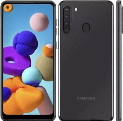 #ad GOOD Samsung Galaxy A21 SM A215U 32GB Black Single SIM All Carriers $94.99