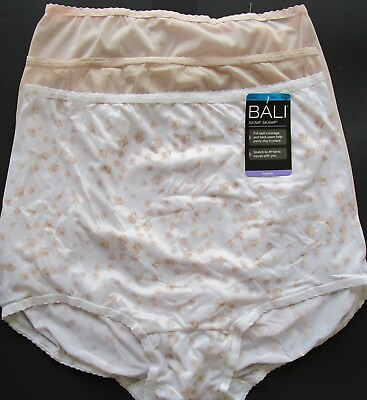 #ad Bali Skimp Skamp Nylon Blend Brief 3 Pack Style A633 Size 2XL 9 NWT Retail $26 $18.99