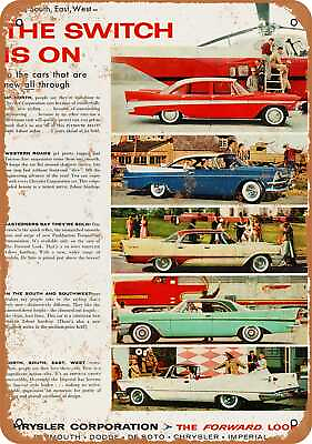 #ad Metal Sign 1957 Chrysler Full Line Vintage Look 2 $18.66