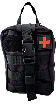 #ad NEW Tactical MOLLE First Aid IFAK Trauma Kit Black stop the bleed $64.95