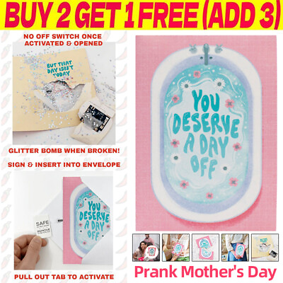 #ad Mothers Day Gifts For Mom From Son Daughter Endless Sound Prank Greeting Cards $9.45