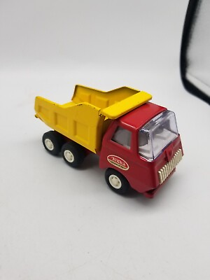 #ad Tonka Mini Dump Truck Red and Yellow Pressed Steel 1970#x27;s 5 inch Vintage $14.95