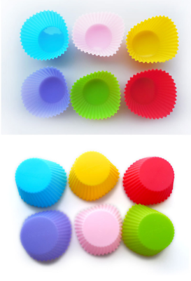 #ad Silicone Muffin Cups Baking Molds Reusable Cupcake Liners Nonstick 10Pcs $8.30