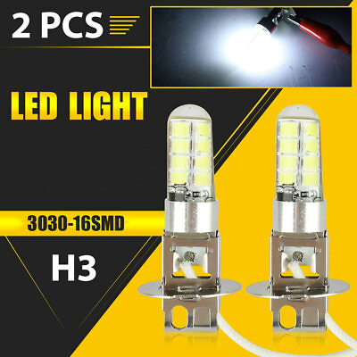 #ad H3 16 LED Auto Car Fog Light Bulbs Driving Light Replacement Bright White Bulb C $7.62