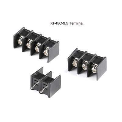 #ad KF45C 2 3 4P In line 300V 20A 9.5mm Pitch Fence Type Terminal Block Middle Pin $9.55