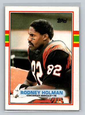 #ad 1989 Topps Rookie RC #32 Rodney Holman Cincinnati Bengals Football Card $1.57