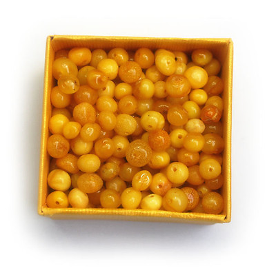 100% natural baltic amber loose beads butterscotch 10 gr 110 pcs $38.50