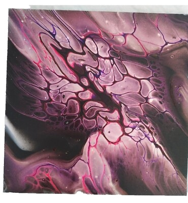 #ad 6#x27;x6 in Wall Art Pink Interference Abstract Painting Handmade Original Painting $15.95