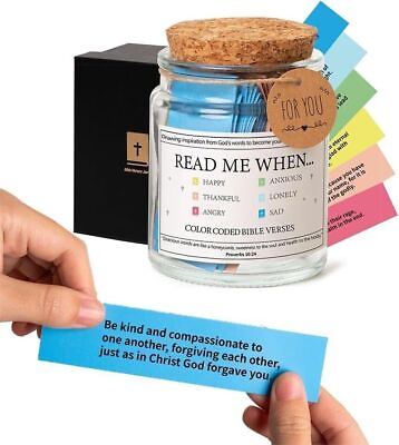 #ad Bible Verses in a Jar Gifts Read Me When Bible Verses Jar for Emotions $16.99