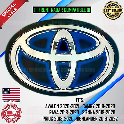#ad For Toyota Hybrid Camry 2018 2019 2020 Front Grille Emblem Logo RAV4 Avalon $50.00