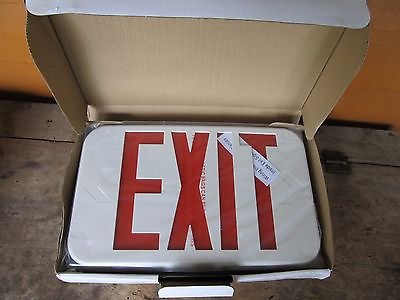 #ad NEW CREE LED Exit Light Sign Fixture Emergency E.XPL2RBW PAIR $35.99