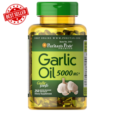 #ad Pure Garlic Pills 5000MG Most Powerful Antibiotic Heal All Infection 250 Count $11.33