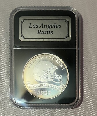 #ad Los Angeles Rams Danbury Mint 1 oz 100th NFL Season Silver Bullion Coin .999 $59.99
