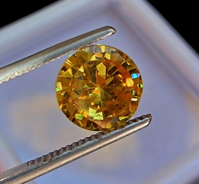#ad Certified Natural 7.15 Ct AA Quality Yellow Zircon Round Cut Gemstone CL044 $12.74