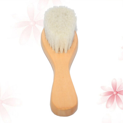 #ad Wooden Baby Hair Brush Soft Goat Bristles Ideal for Cradle Cap $9.78