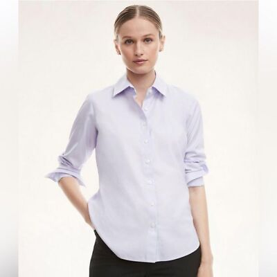 #ad Foxcroft The Hamptons wrinkle free Pastel lavender button down C0291 $16.99