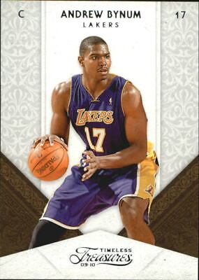 #ad 2009 10 Timeless Treasures Lakers Basketball Card #48 Andrew Bynum 399 $0.99