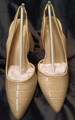 #ad Heels Phopix  Women#x27;s Chunky Heels Pumps Closed Toe Animal Print Side Size 5 $12.99