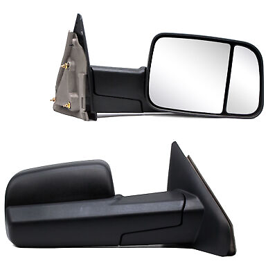 #ad Manual Tow Mirrors for 2002 2008 Dodge Ram 1500 2003 2009 Ram 2500 3500 LH RH $110.12