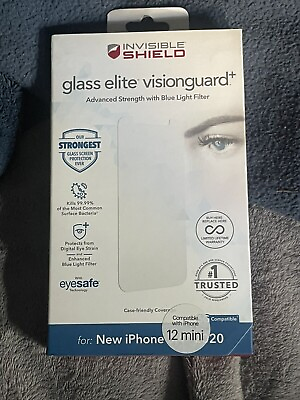 #ad Zagg glass elite vision guard plus screen protector for iPhone 12 mini￼ $3.39