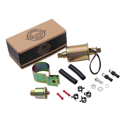 #ad Universal 6 Volt Carbureted Electric Fuel Pump Inline w Installation Kit E8011 $32.40