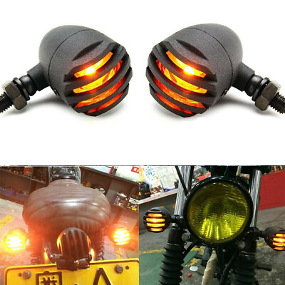 #ad Pair Motorcycle Turn Signals Lights For Harley Davidson Sportster XL1200 XL883N $16.09