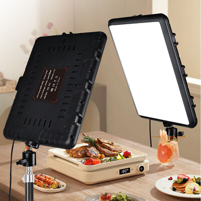 #ad 12inch LED Video Light Panel Fill Light 3 Color Temperature For Live Vlog Photo $27.99