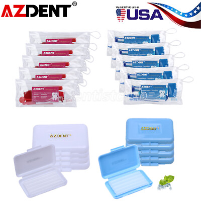 #ad Dental Oral Cleaning Care Orthodontic Kits Brush Floss Thread Orthodontic Wax $9.53