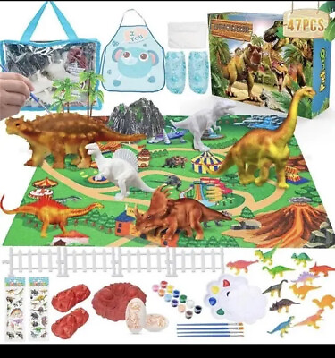 #ad KIDS CRAFTS AND ARTS 3D DINOSAUR PAINTING AGES 3 $21.99