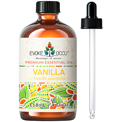 #ad 4oz Vanilla Essential Oil Strong Lasting Aroma Therapeutic for Diffuser Soap $12.99