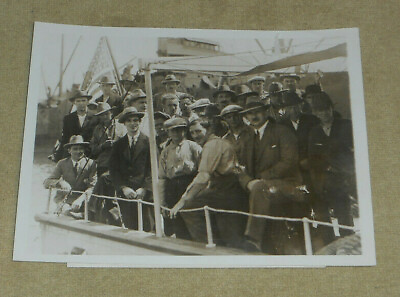 #ad 1929 Press Photo Survivors of Danish Ship SS Scandia Wrecked by Hurricane Miami $8.32