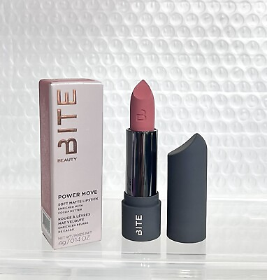 #ad #ad BITE Beauty POWER MOVE Soft Matte Lipstick Praline Full Size 0.14 oz RARE $24.30