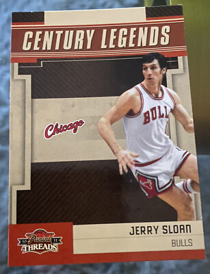 #ad 2010 Panini Threads Century Legends #7 Jerry Sloan Basketball Card Bulls NBA $5.50
