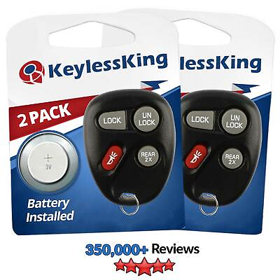 #ad 2 Replacement Remote Key Fob 4b Rear for 1996 1997 1998 1999 2000 Chevy Tahoe $19.95