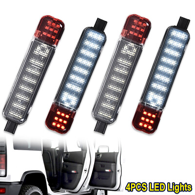 #ad 4Pcs Fit For 97 Chevy GMC C K Tahoe Yukon LED Door Panel Lights Courtesy Lamps $24.08