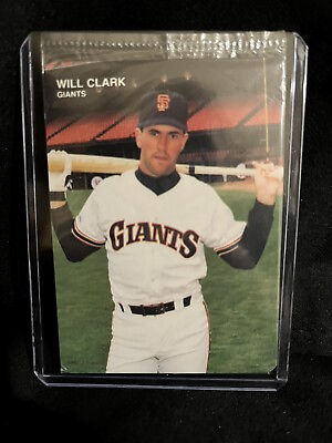 #ad 1990 Will Clark Mother’s Cookies #4 of 4 MLB Giants Baseball Card Insert Rare NM $2.45
