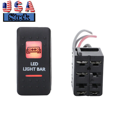 #ad AMBER LED LIGHT BAR SWITCH ROCKER WITH BACKING FOR CAN AM MAVERICK COMMANDER US $19.99