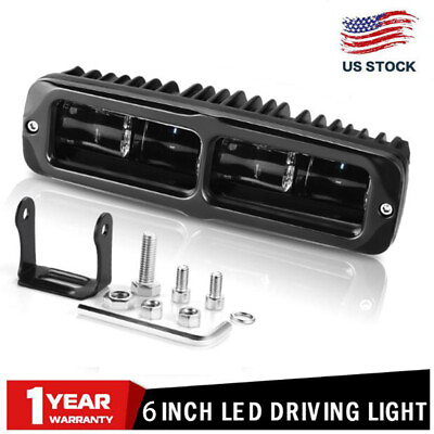 #ad 6inch White LED Work Driving Light Bar Spot Pods Fog Lamp Offroad SUV ATV Truck $21.98
