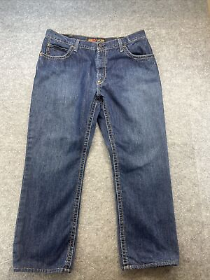 #ad Ariat Mens FR Jeans 40x32 Flame Resistant M4 Work Jeans Low Rise Boot Cut Denim* $38.00