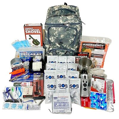 Elite 72 Hour Emergency Survival Kit Earthquake Bug Out Bag Ultimate Go Bag $184.95