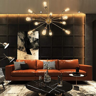 #ad #ad Gold 12 Light Sputnik Chandelier Ceiling Fixture Living Dining Room Pendant Lamp $93.00