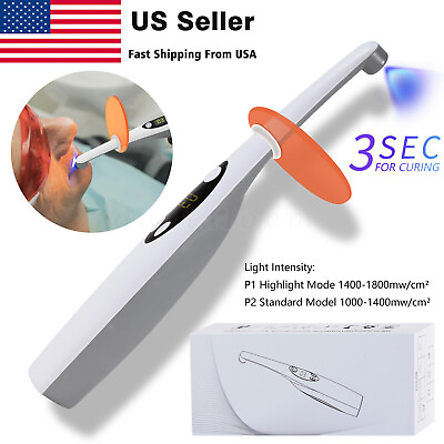#ad Dental Wireless Cordless Curing Light Composite Resin Cure Lamp LED B Lampara 3S $32.99