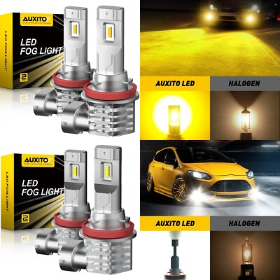 #ad AUXITO H8 H11 LED Fog Light Bulb Headlight Bulb White Golden Yellow High Power $21.99