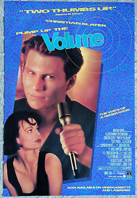 #ad Pump Up The Volume 1990 Home Video Movie Poster 27X40 Rolled 1 Sheet $50.00