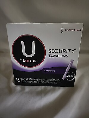#ad u by kotex security tampons super plus 16 Count $34.99