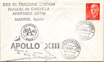 #ad Apr 11 1970 Apollo 13 DSS 61 Tracking Station Madrid Spain F35859 $4.99