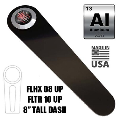 #ad Black Aluminum Dash Panel For Harley Street 08 Road 10 Glide Red Pinstripe $17.76