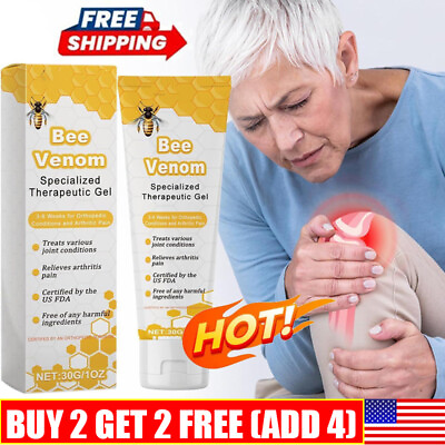 #ad Bee Venom Joint Therapy Pain Relief GelBee Venom Specialized Therapeutic Gel US $1.99